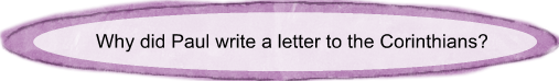 Why did Paul write a letter to the Corinthians?